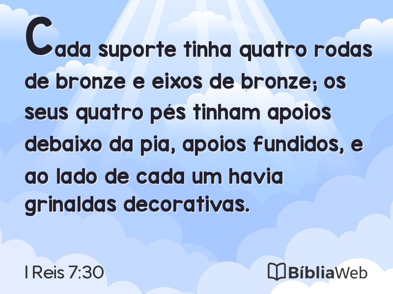 I Reis 7:30 em imagem para compartilhar