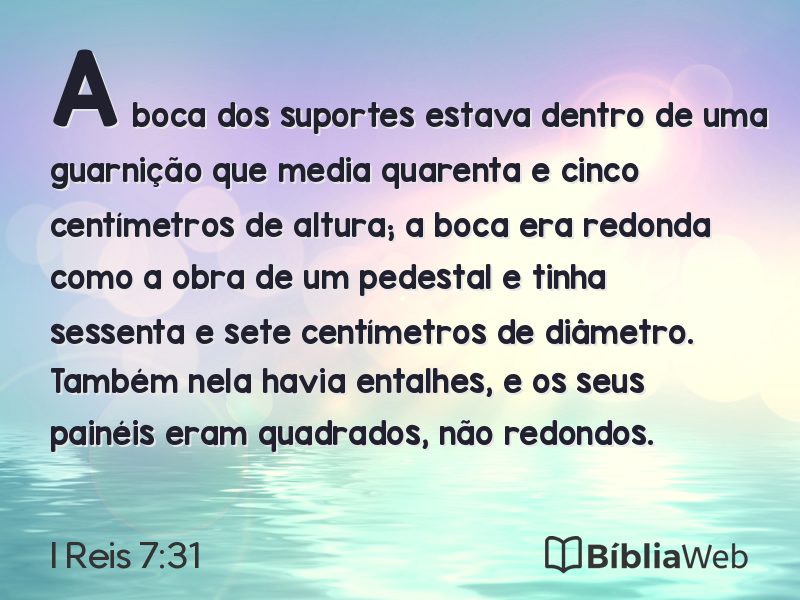 I Reis 7:31 em imagem para compartilhar