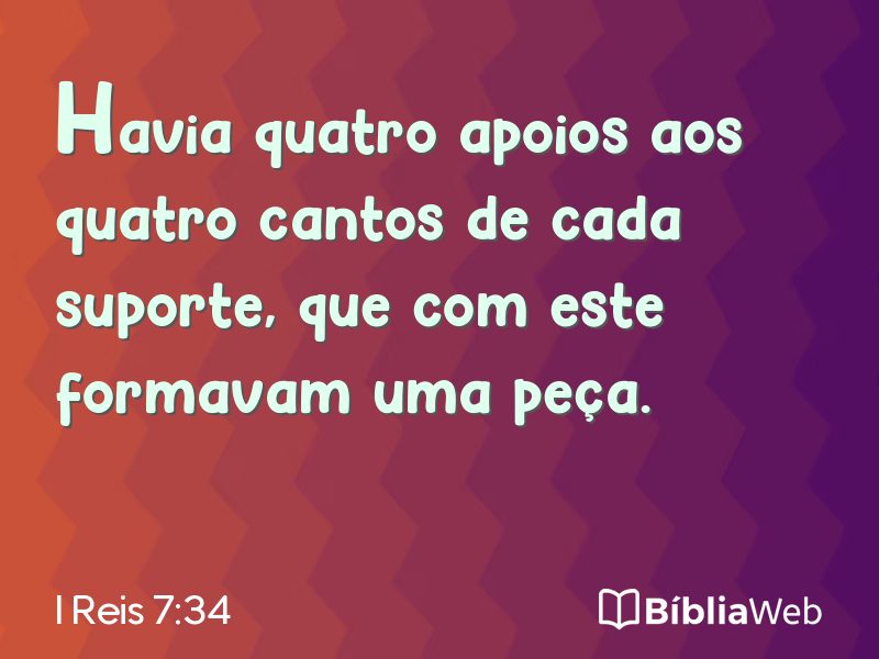 I Reis 7:34 em imagem para compartilhar