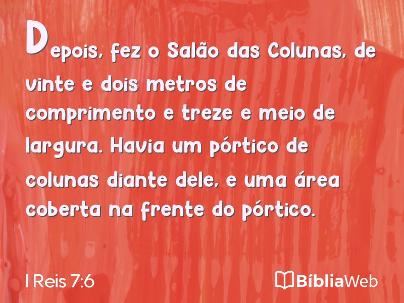 I Reis 7:6 em imagem para compartilhar