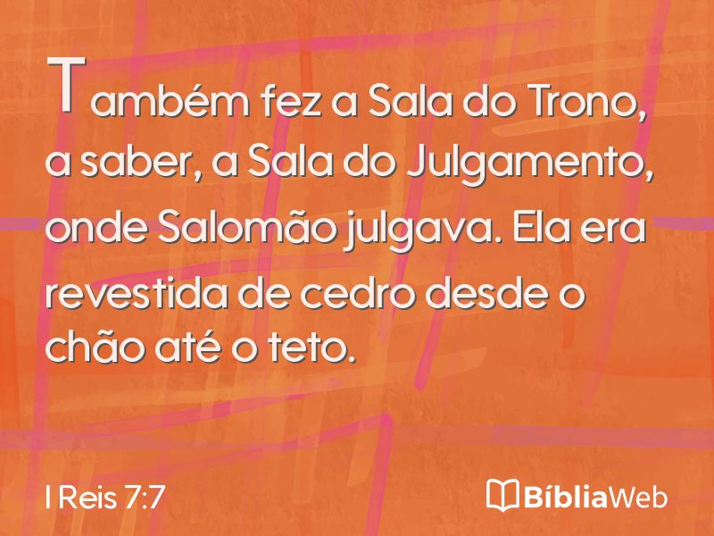 I Reis 7:7 em imagem para compartilhar