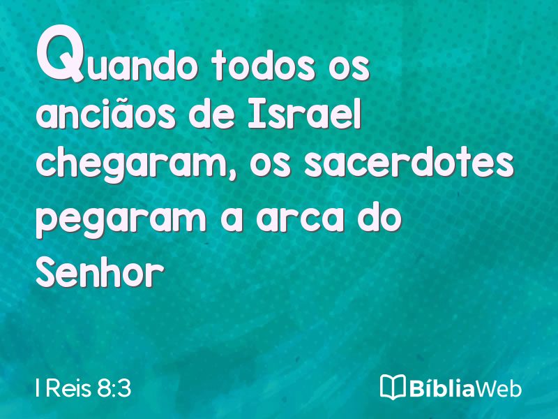 I Reis 8:3 em imagem para compartilhar