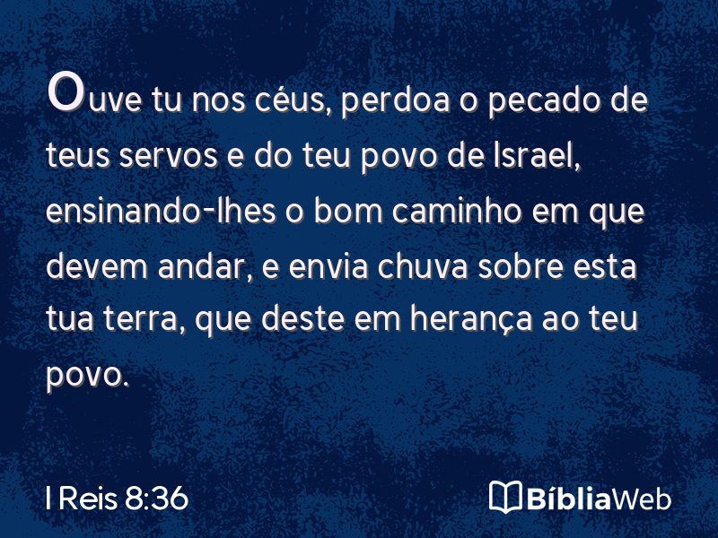 I Reis 8:36 em imagem para compartilhar