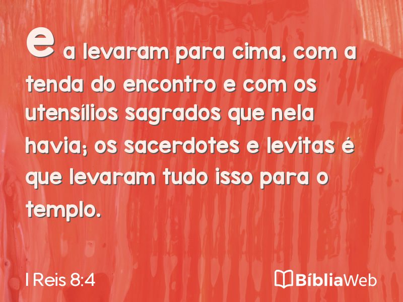 I Reis 8:4 em imagem para compartilhar