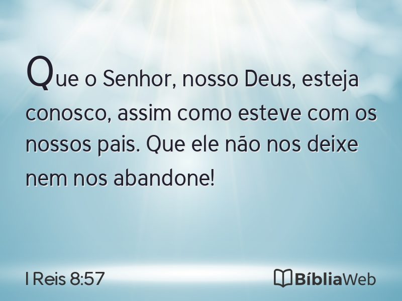 I Reis 8:57 em imagem para compartilhar