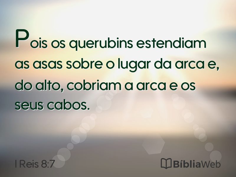 I Reis 8:7 em imagem para compartilhar