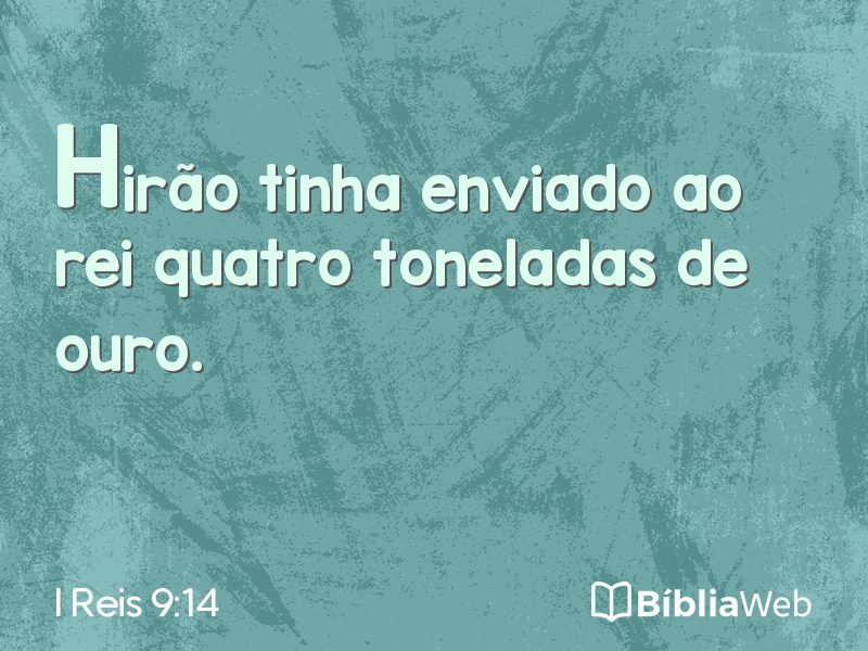 I Reis 9:14 em imagem para compartilhar