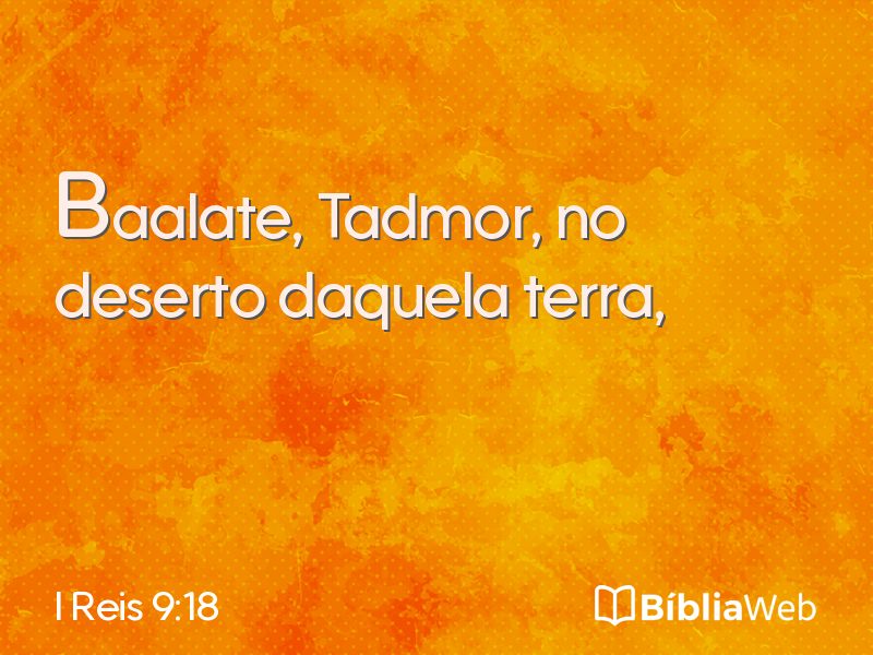 I Reis 9:18 em imagem para compartilhar