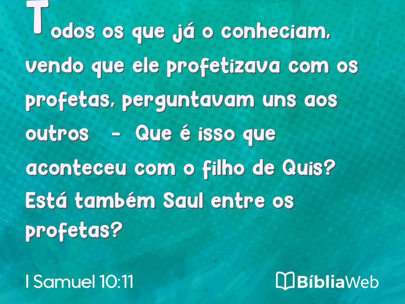 I Samuel 10:11 em imagem para compartilhar