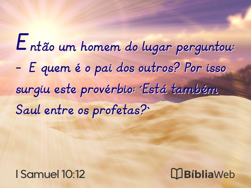 I Samuel 10:12 em imagem para compartilhar