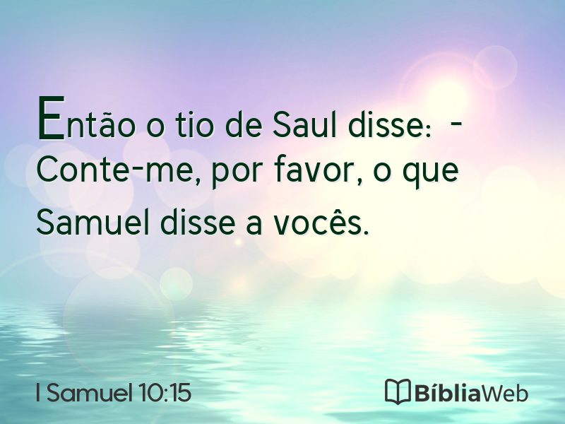 I Samuel 10:15 em imagem para compartilhar