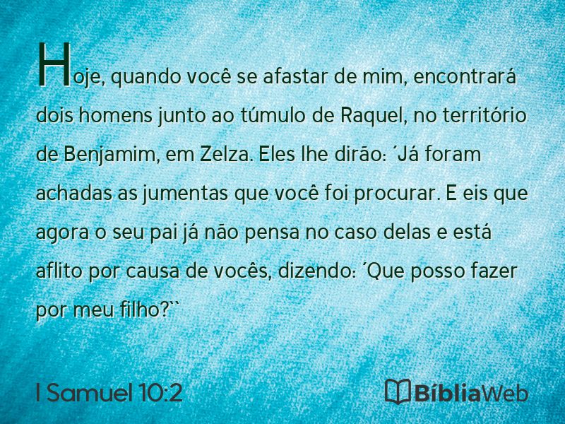 I Samuel 10:2 em imagem para compartilhar