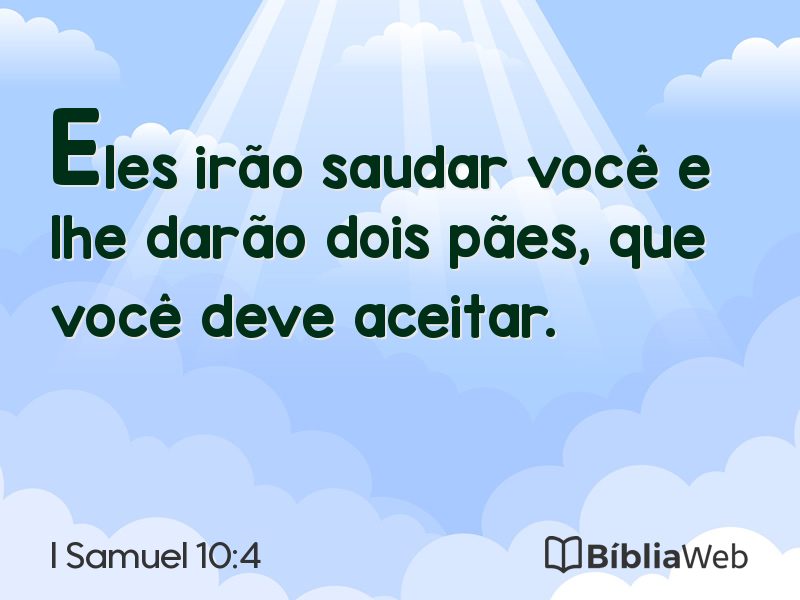 I Samuel 10:4 em imagem para compartilhar