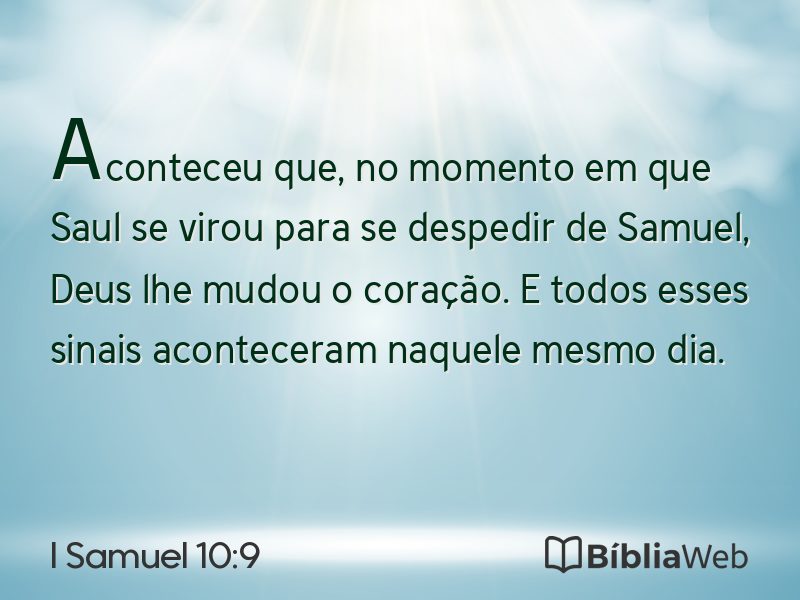 I Samuel 10:9 em imagem para compartilhar