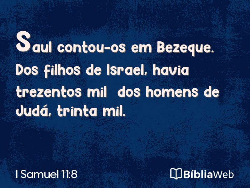 I Samuel 11:8 em imagem para compartilhar
