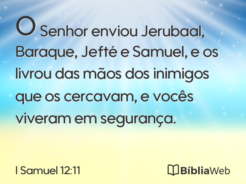 I Samuel 12:11 em imagem para compartilhar