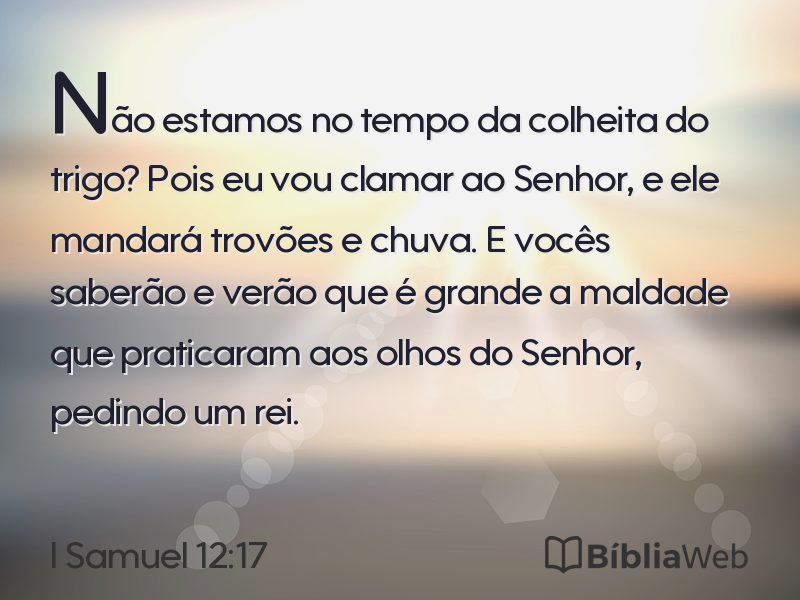 I Samuel 12:17 em imagem para compartilhar