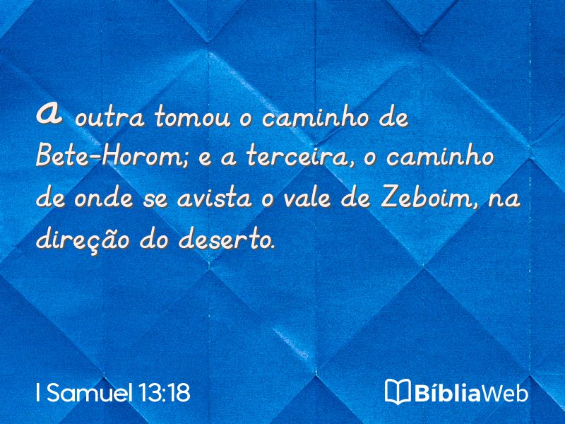I Samuel 13:18 em imagem para compartilhar