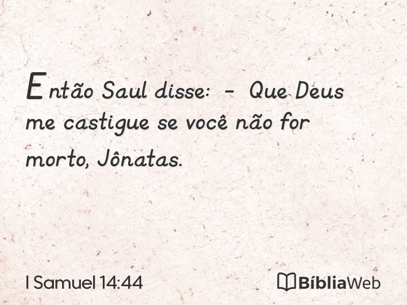 I Samuel 14:44 em imagem para compartilhar