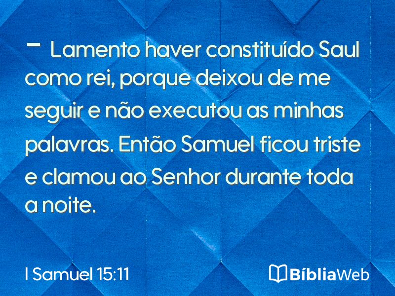 I Samuel 15:11 em imagem para compartilhar