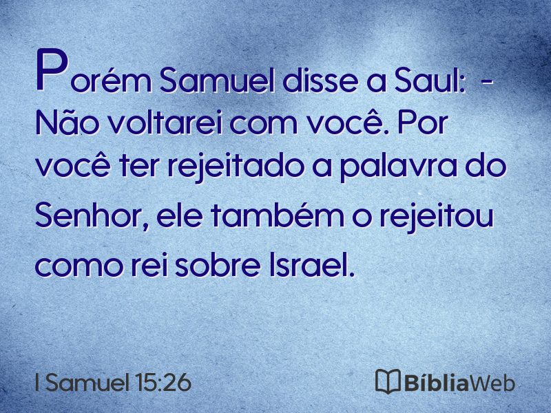 I Samuel 15:26 em imagem para compartilhar