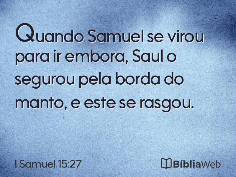 I Samuel 15:27 em imagem para compartilhar