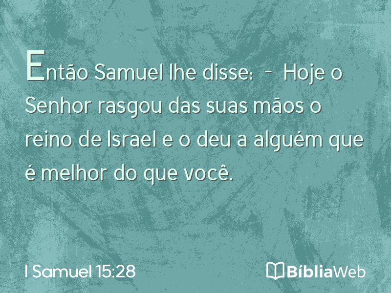 I Samuel 15:28 em imagem para compartilhar