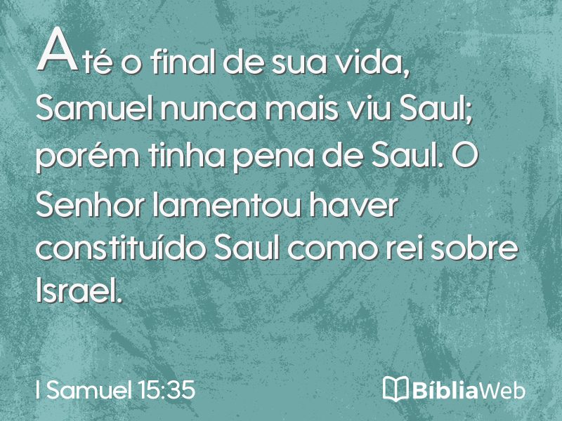 I Samuel 15:35 em imagem para compartilhar