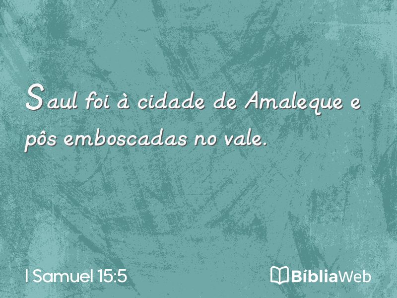 I Samuel 15:5 em imagem para compartilhar