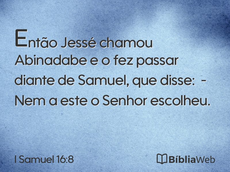 I Samuel 16:8 em imagem para compartilhar