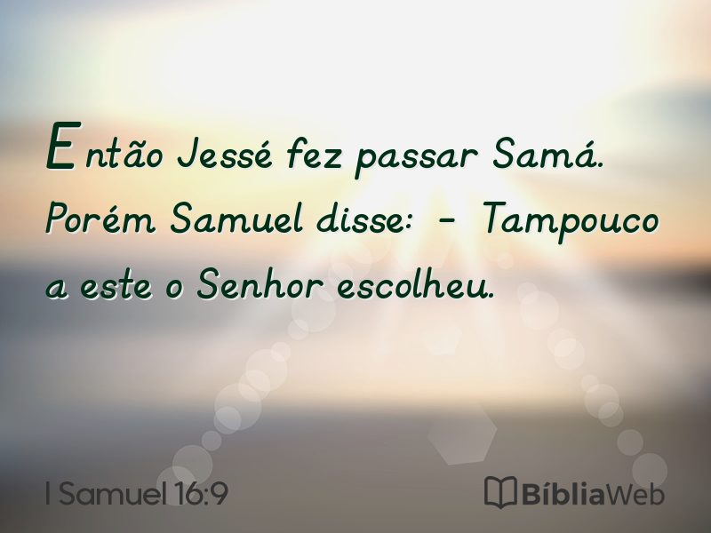 I Samuel 16:9 em imagem para compartilhar