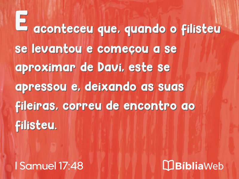 I Samuel 17:48 em imagem para compartilhar