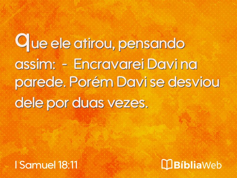 I Samuel 18:11 em imagem para compartilhar