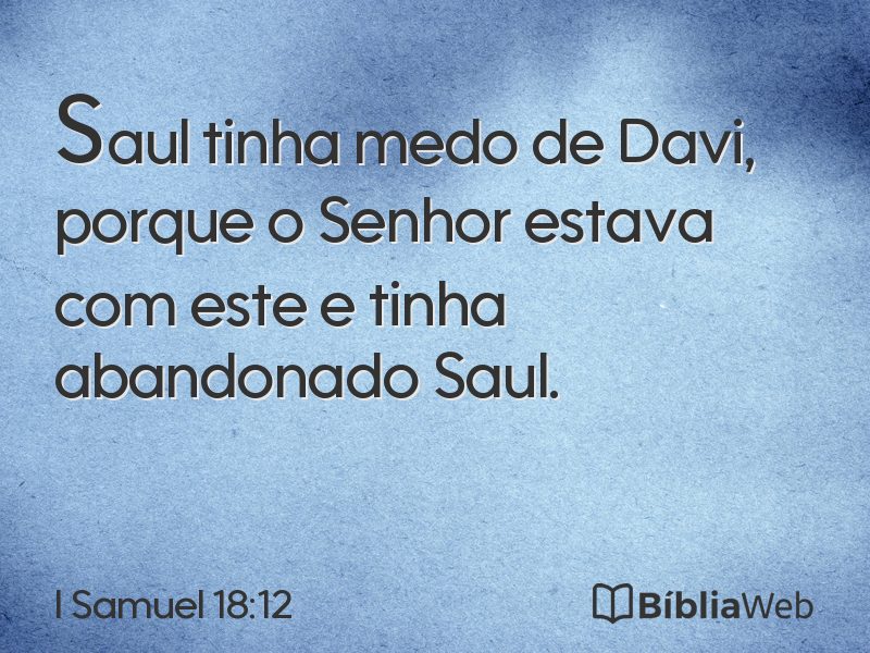 I Samuel 18:12 em imagem para compartilhar
