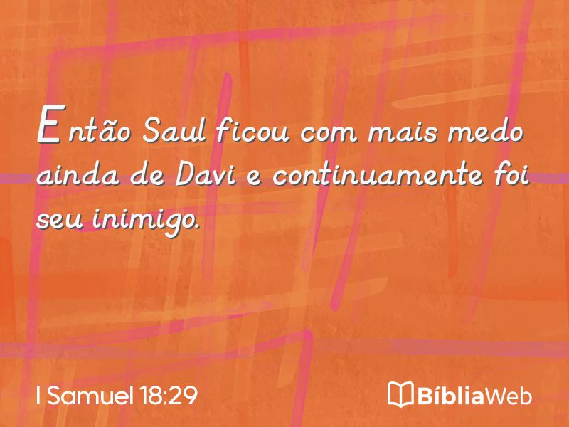 I Samuel 18:29 em imagem para compartilhar