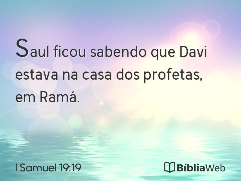 I Samuel 19:19 em imagem para compartilhar