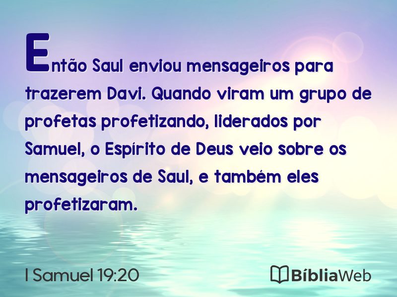 I Samuel 19:20 em imagem para compartilhar