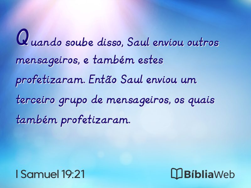I Samuel 19:21 em imagem para compartilhar
