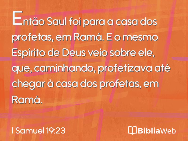 I Samuel 19:23 em imagem para compartilhar