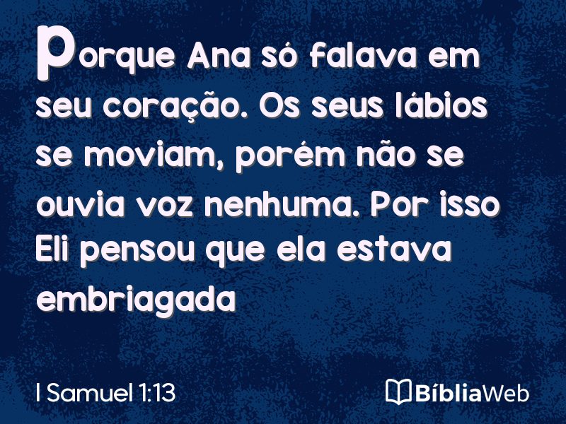I Samuel 1:13 em imagem para compartilhar