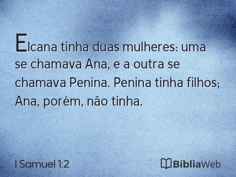 I Samuel 1:2 em imagem para compartilhar
