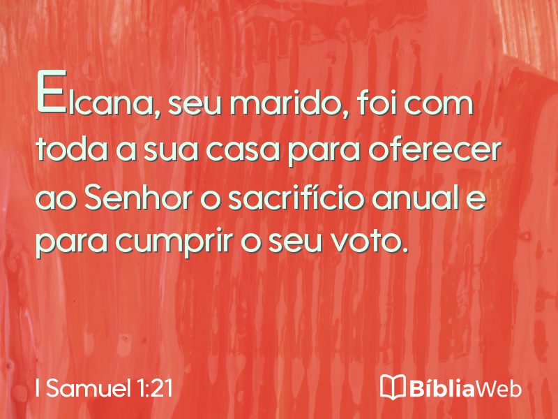 I Samuel 1:21 em imagem para compartilhar