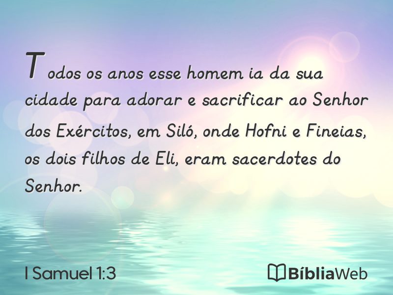 I Samuel 1:3 em imagem para compartilhar