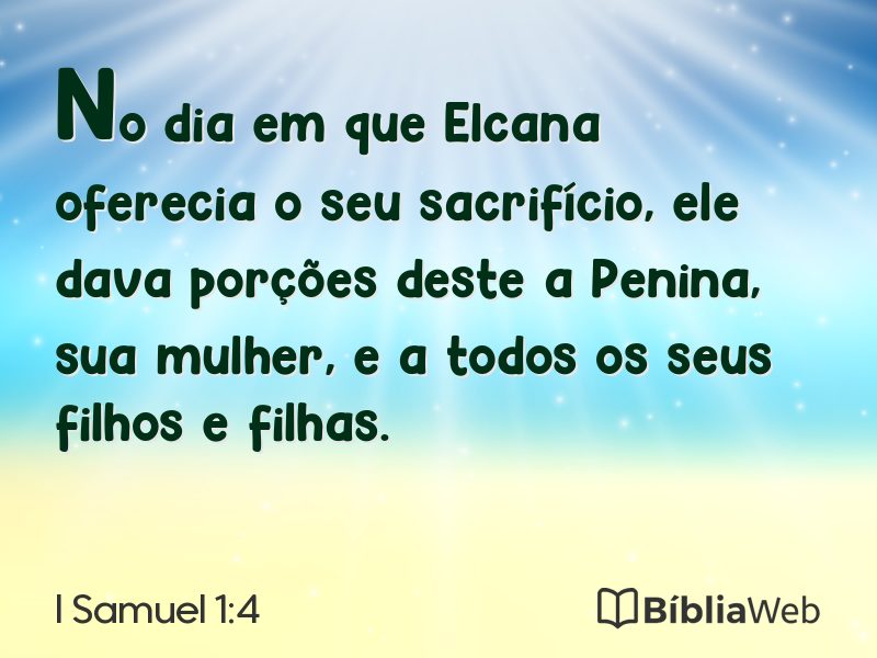 I Samuel 1:4 em imagem para compartilhar
