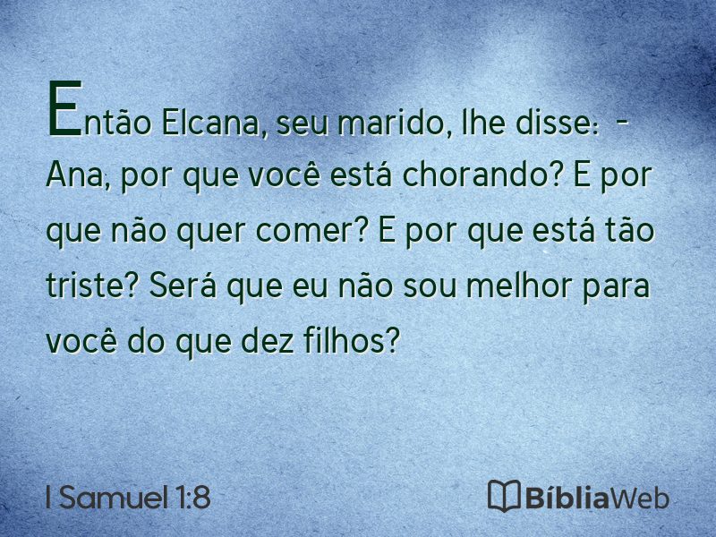 I Samuel 1:8 em imagem para compartilhar