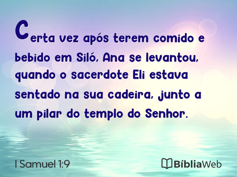 I Samuel 1:9 em imagem para compartilhar