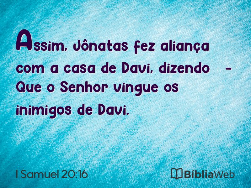 I Samuel 20:16 em imagem para compartilhar