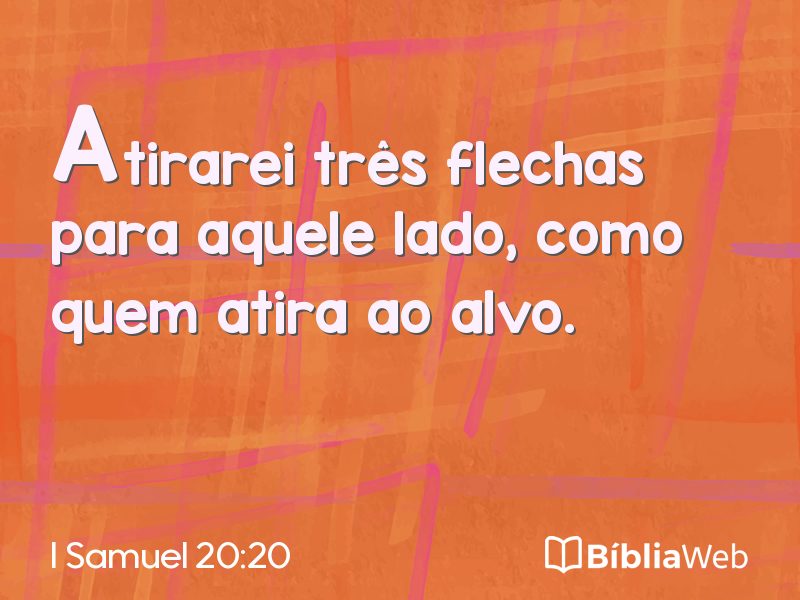 I Samuel 20:20 em imagem para compartilhar