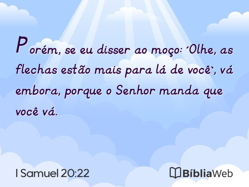 I Samuel 20:22 em imagem para compartilhar