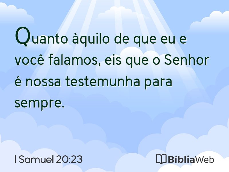 I Samuel 20:23 em imagem para compartilhar